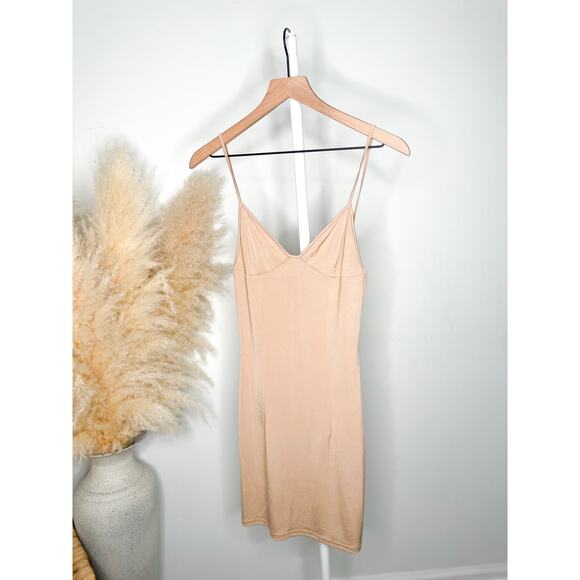 I.AM.GIA Mini Slip Dress Medium Nude Cream Tan - Picture 2 of 8
